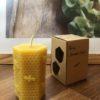 3D Stumpen in 6-Eckform Kerze aus Bienenwachs